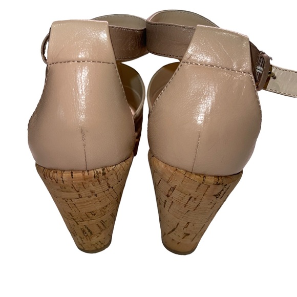 Nine West - neutral  tan Wedges - cork wedge - size 6 - NIB NWT - Picture 3 of 7